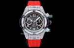 Swiss HUB1242 Hublot Replica Big Bang Watch Diamond Watch - Stainless Steel Case Skeleton Face